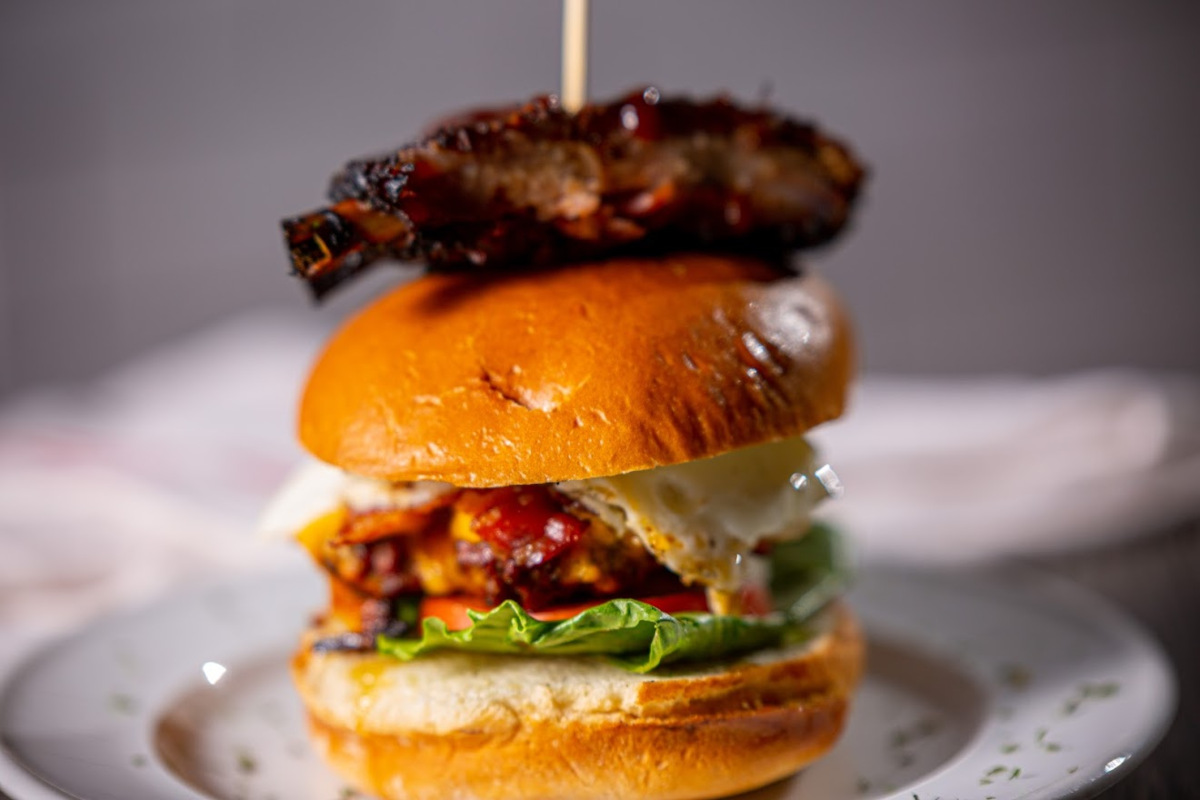 Burger closeup